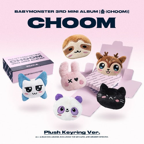 (Opened album) BABYMONSTER – CHOOM (3rd Mini Album) – Plush Keyring Ver.