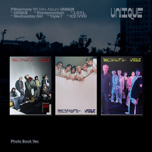 P1Harmony – UNIQUE (9. mini album) – Photobook verzia (A verzia / B verzia / C verzia)