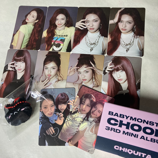 (Opened album) BABYMONSTER – CHOOM (3rd Mini Album) – Plush Keyring Ver.