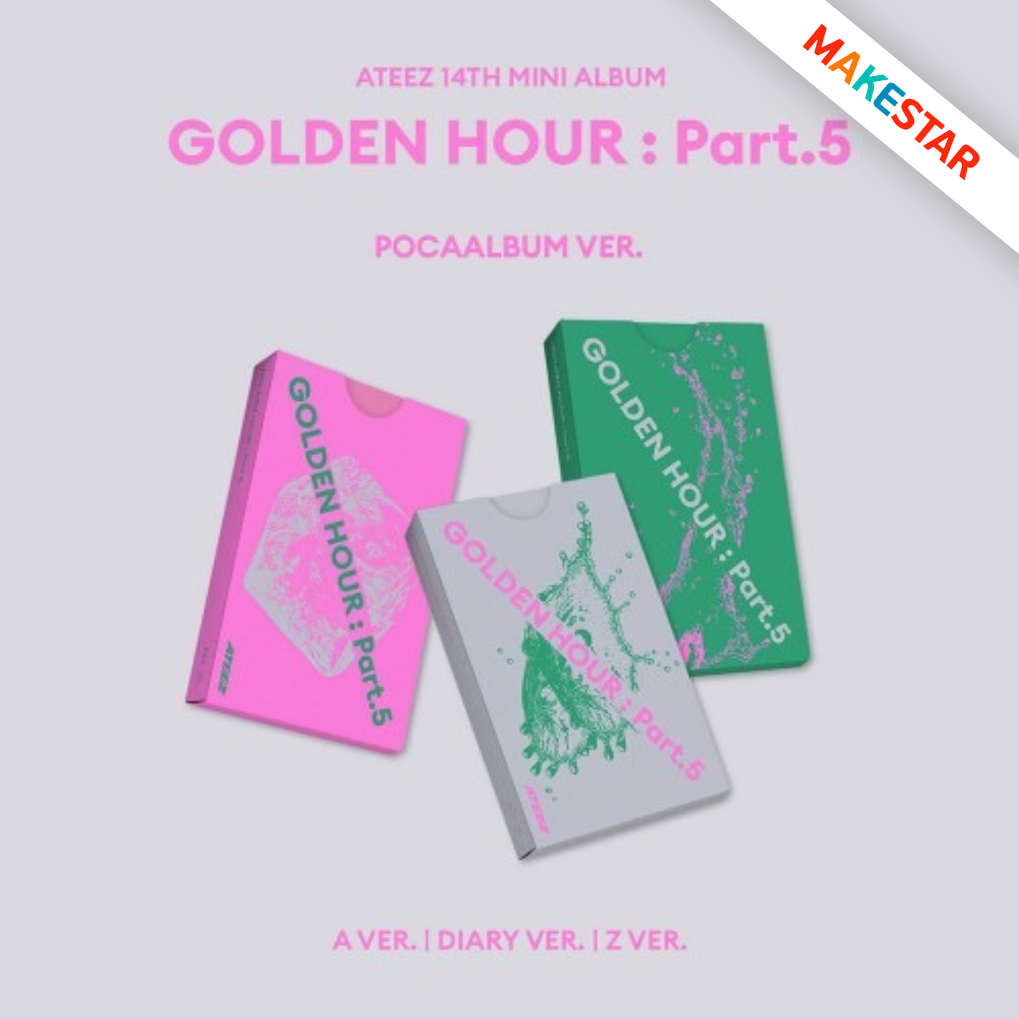 (POB) ATEEZ – GOLDEN HOUR : Part.5 (14. mini album) – POCAALBUM verzia (Platform album)