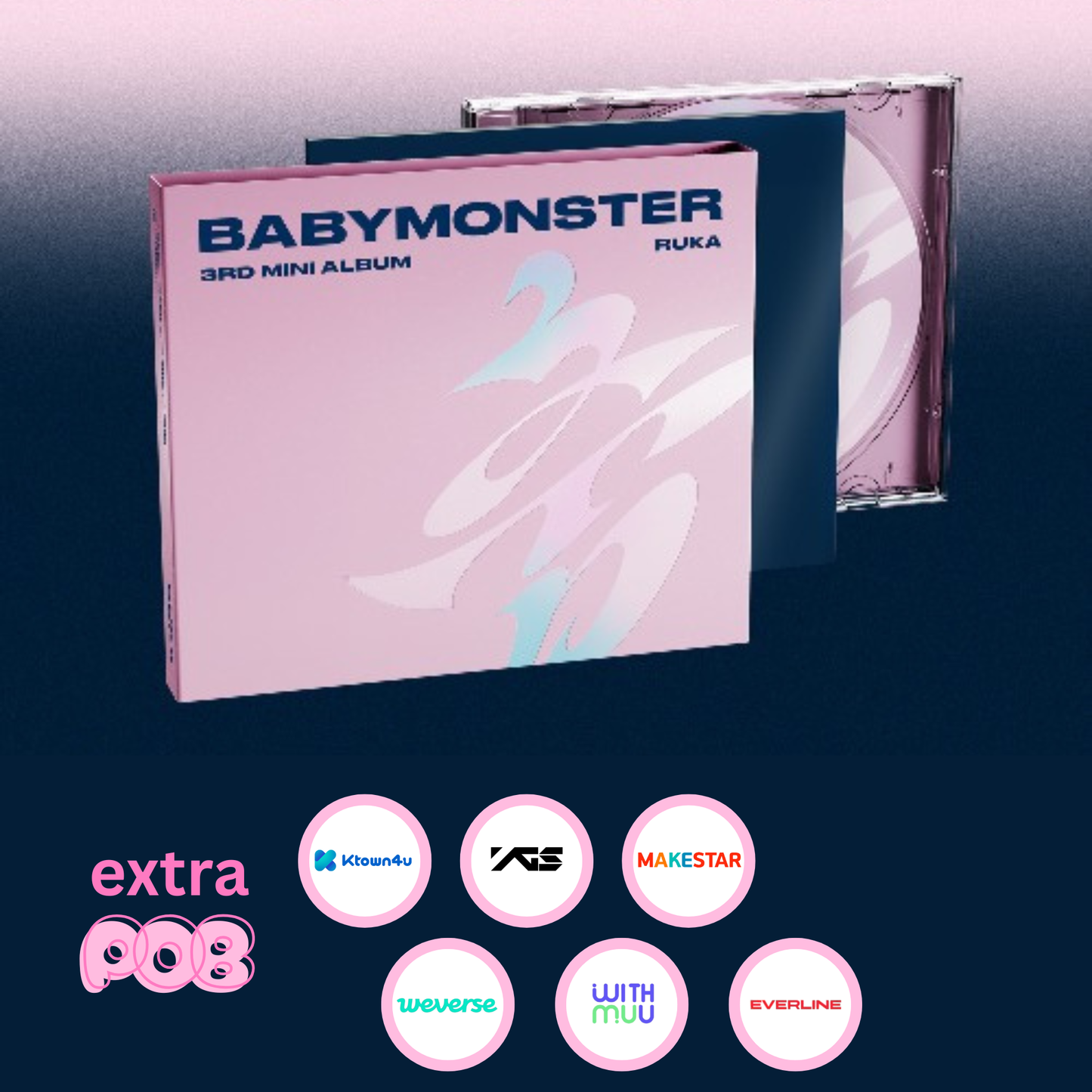 BABYMONSTER – CHOOM (3. mini album) – Jewel ver. – náhodná verzia (člen)