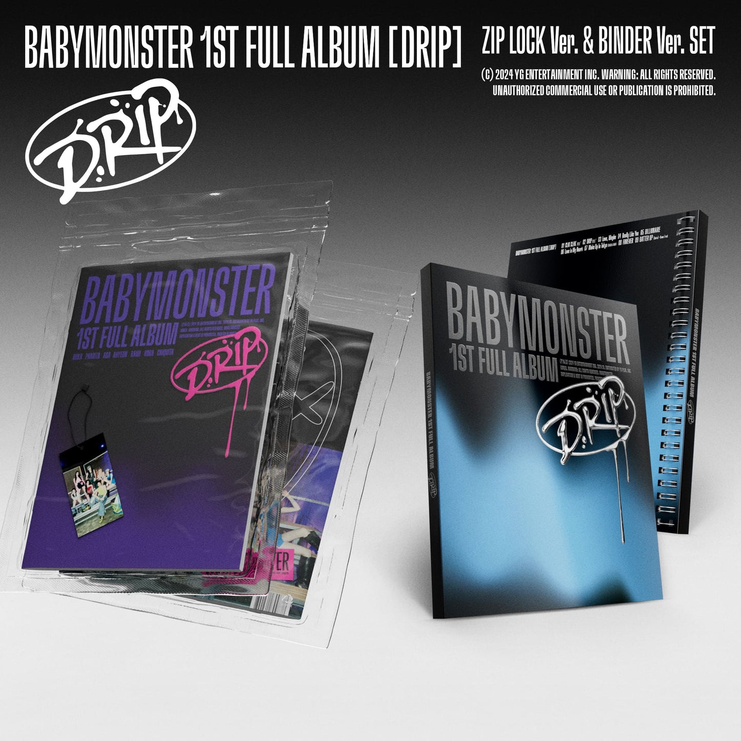 BABYMONSTER – DRIP (1. štúdiový album) – BINDER verzia / ZIP LOCK verzia
